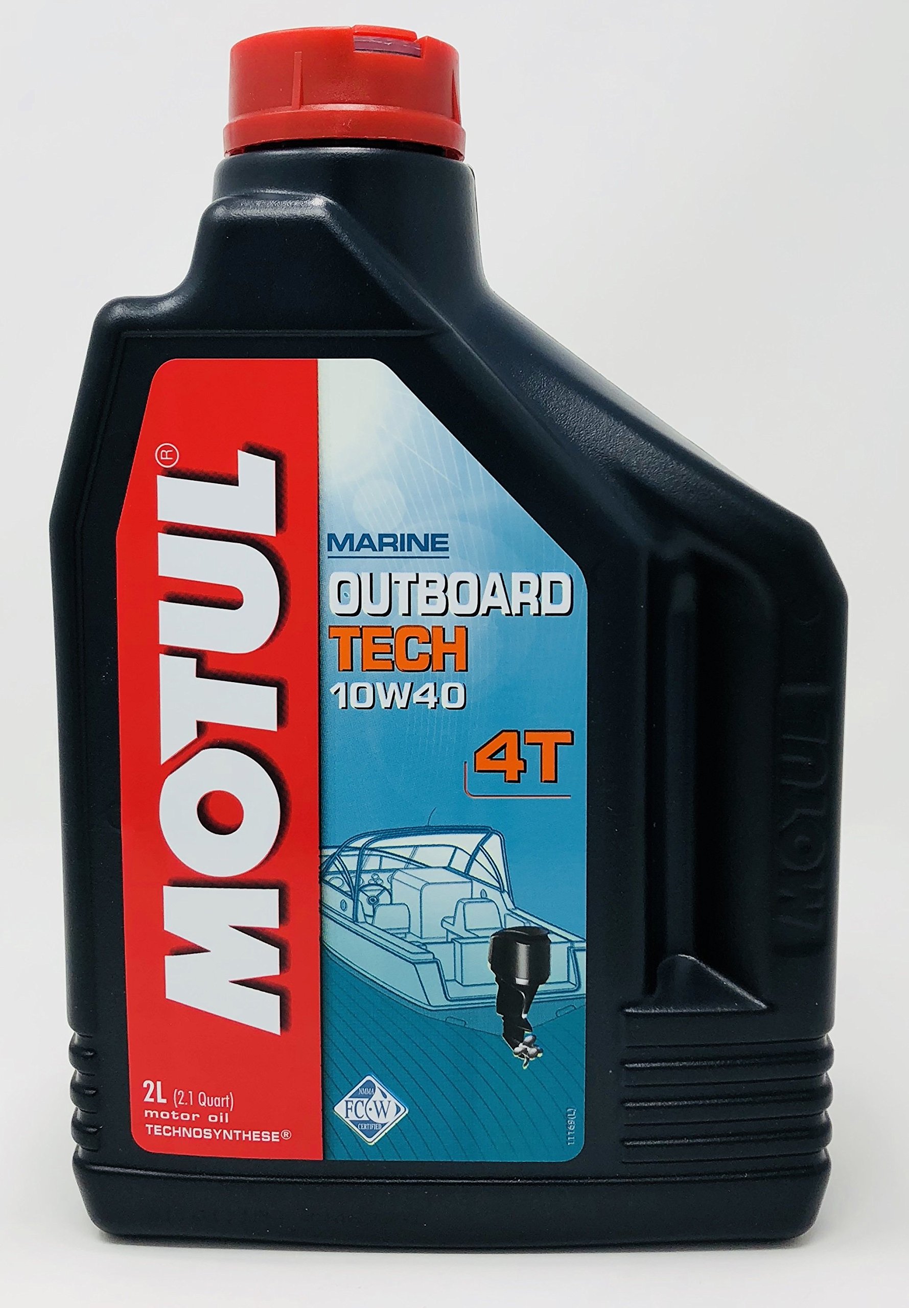 Aceite Lubricante Motores Marinos Nautica Fueraborda - Motul Outboard Tech 4T 10W-40, 6 Litros (3x2 Lt)