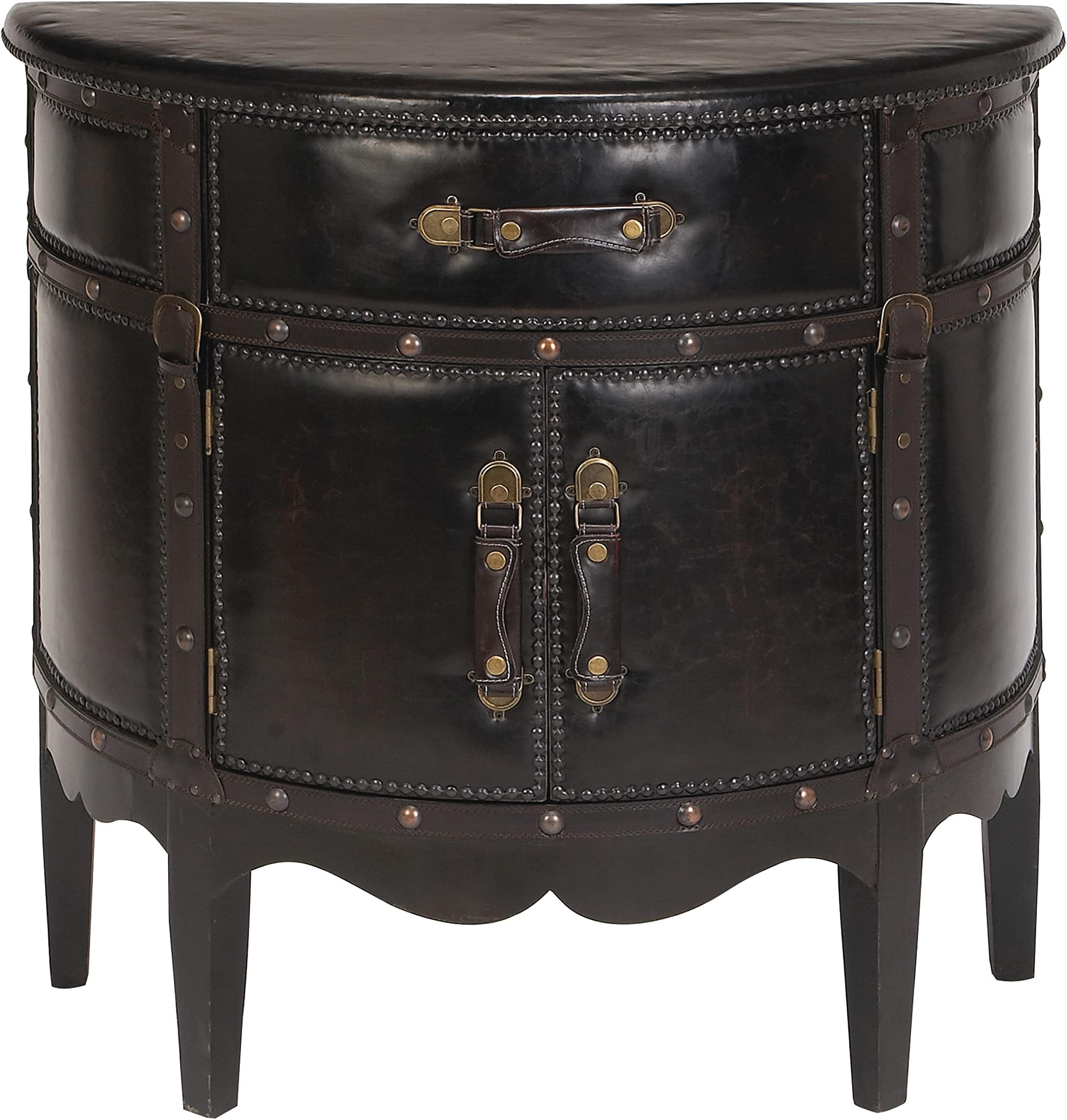 Deco 79 Traditional Dark Brown Cabinet