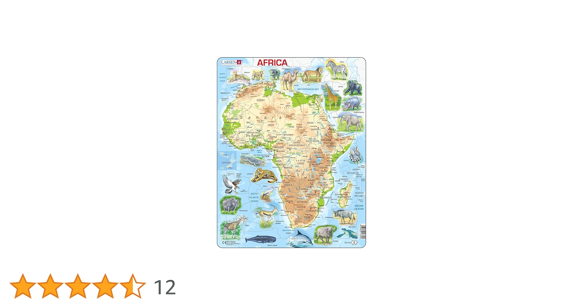 4000ピース ジグソーパズルEduca 世界の行政地図【ピース不足可能性