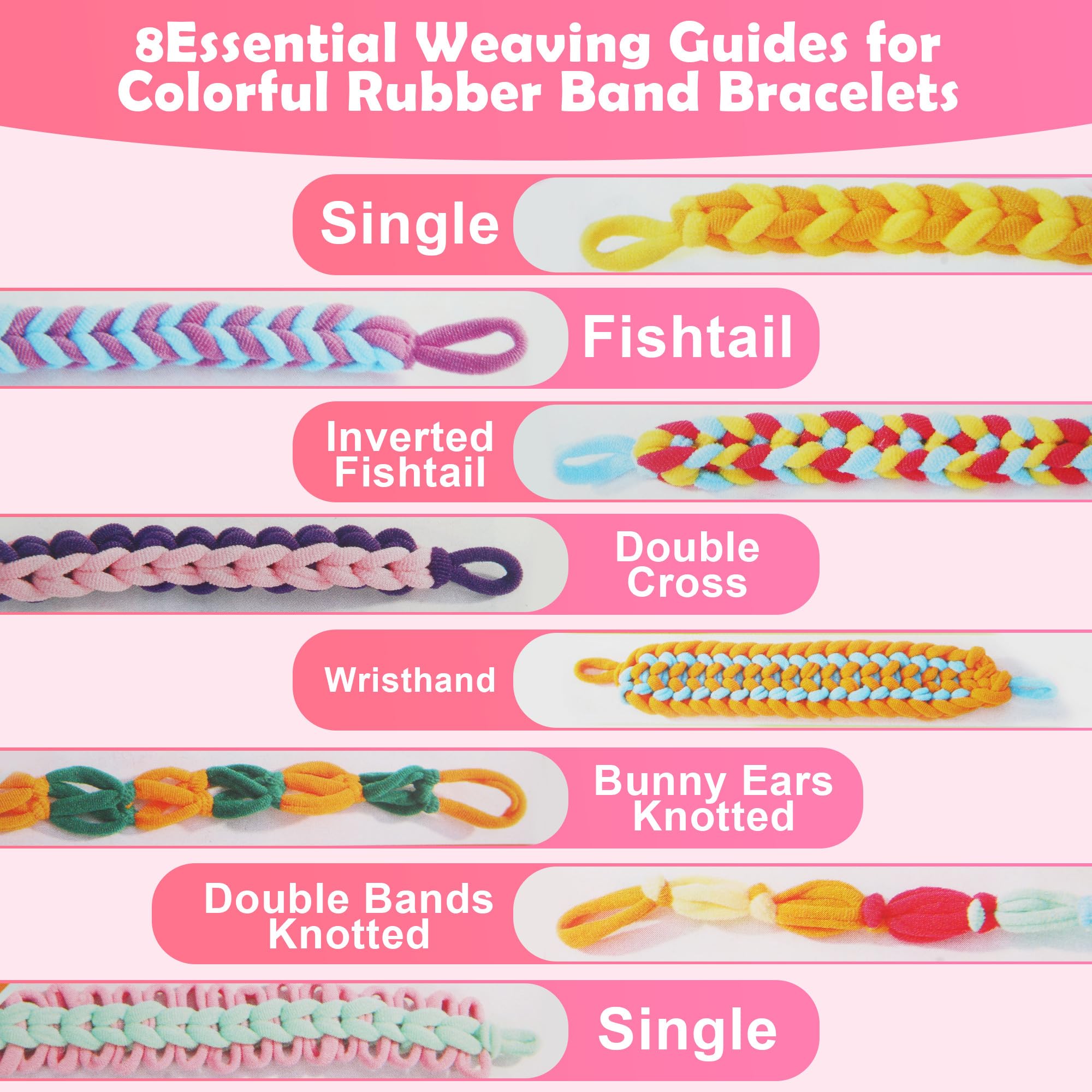 LIAILA Loom Bänder Set für Kinder 1000pcs 2026 Upgraded Soft Loom Bänder Haargummis Mädchen Armbänder selber machen mit Zubehör Bastelset Kinder ab 6 Jahre, Mädchen Geschenke 6 7 8 9 Jahre