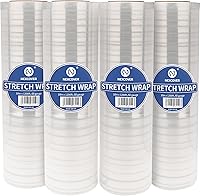 Vista 14 de NEXCOVER Envoltura Elástica de 18 Pulgadas - 1200 Pies Calibre 60, 2 Rollos de Película Elástica Autoadhesiva de Plástico Transparente