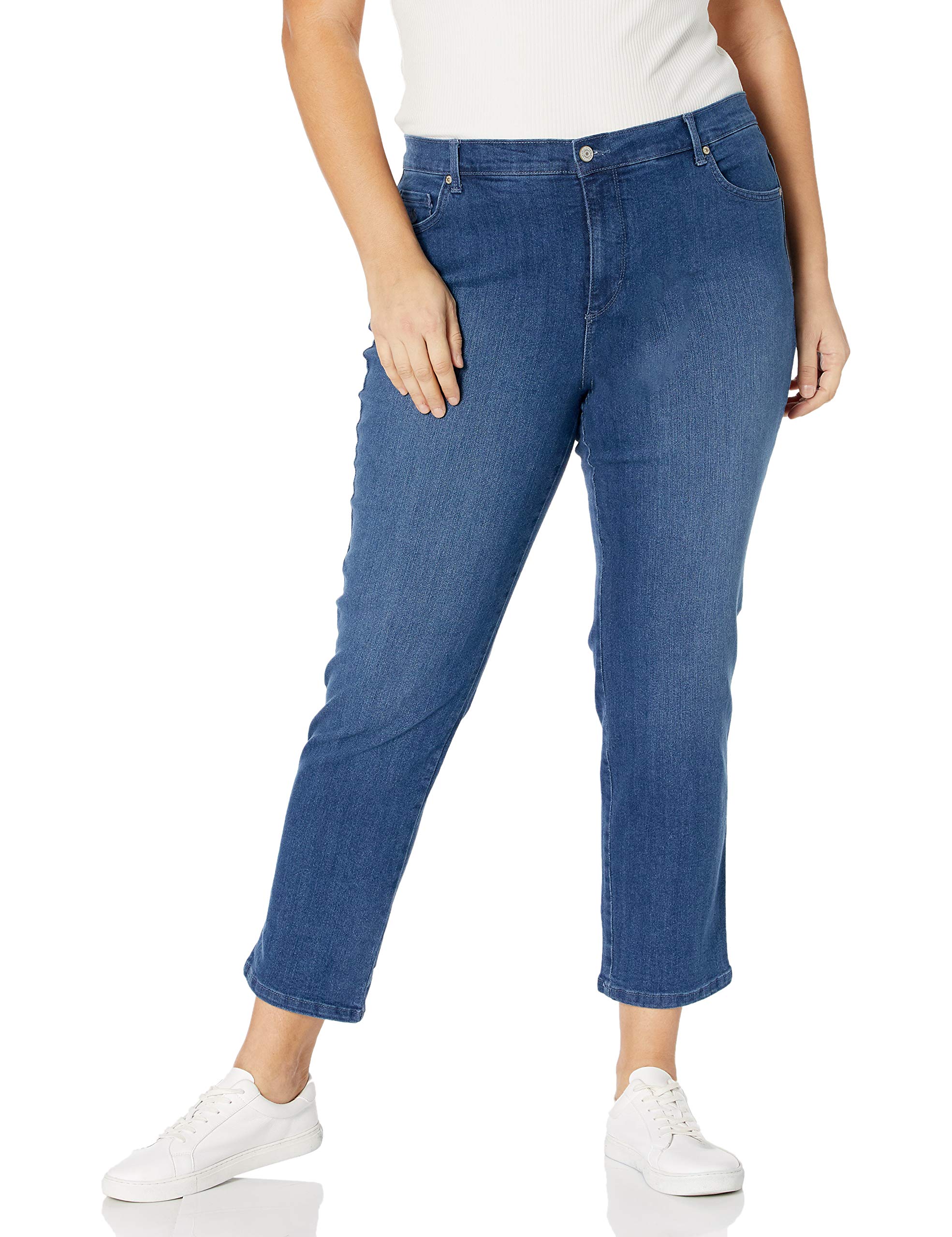 Gloria VanderbiltWomens Amanda Classic High Rise Tapered Jean Plus Size