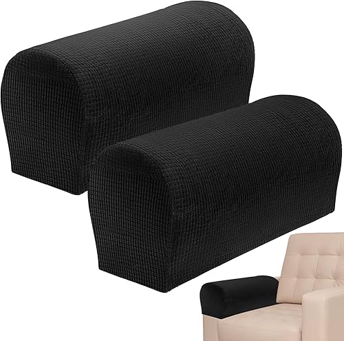 Fundas elásticas para reposabrazos para sofá, fundas de sofá reclinable, protector de muebles antideslizante para perros, gatos y niños, suaves,