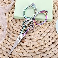 Vista 9 de Tijeras de bordado para detalles: tijeras pequeñas de punta afilada para costura, manualidades, obras de arte, hilo de costura, tijeras de hilo