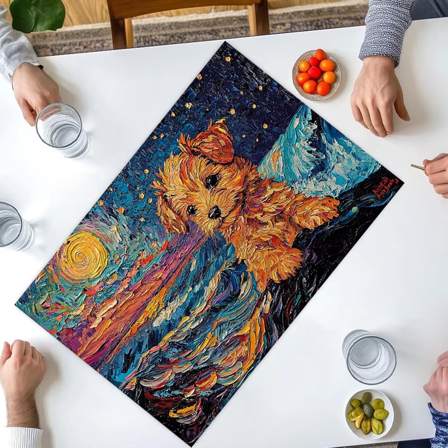 4000 sztuk puzzli, gwiezdny pies 4000 sztuk puzzli dla dorosłych, prezent rocznicowy, prezent świąteczny, dekoracja domu, zapobieganie zwyrodnieniu mózgu u osób starszych v-892