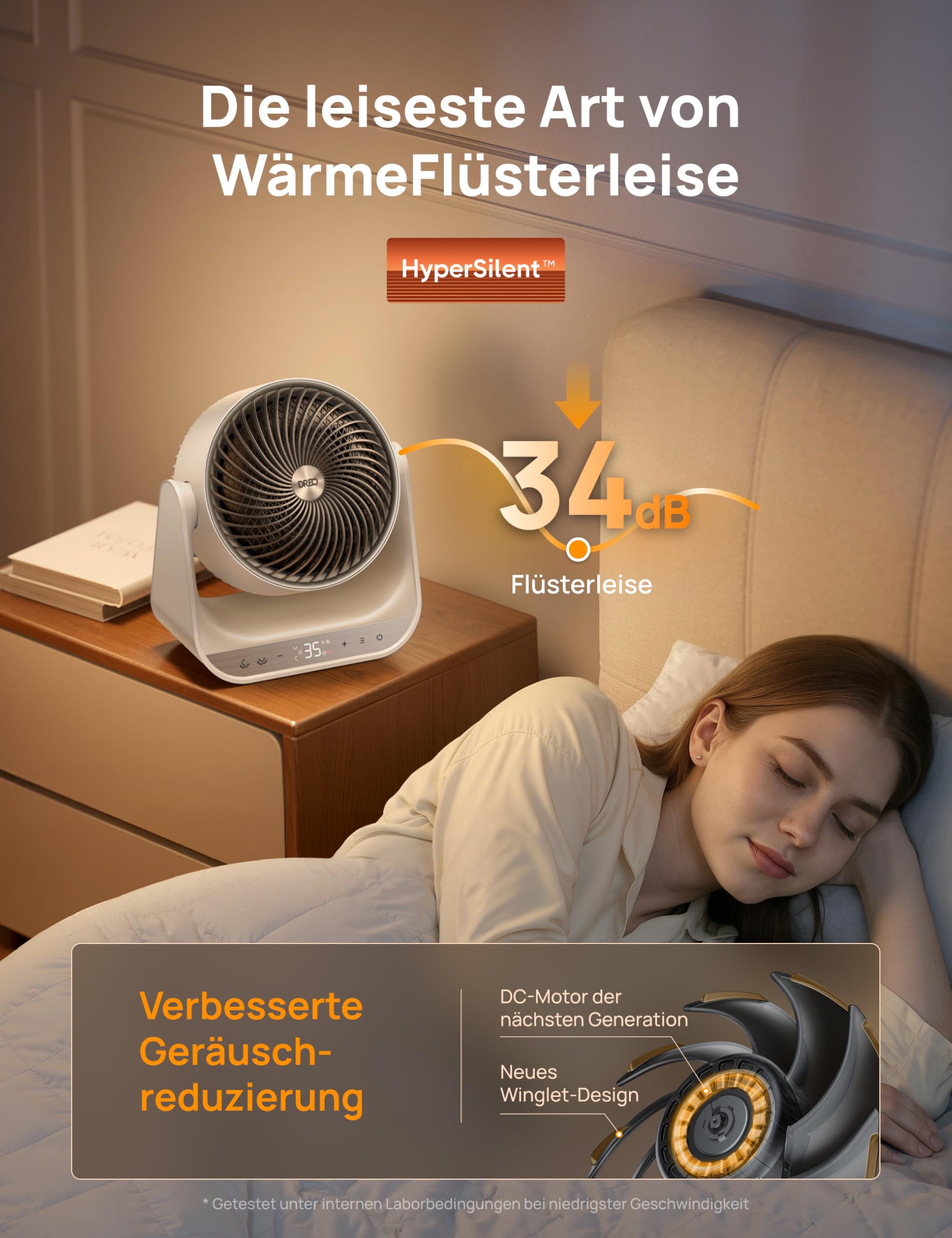 Dreo Heizlüfter für Innenräume, 2000W Elektroheizer mit Fernbedienung und Thermostat, 7 Modi, Überhitzungs- & Kippschutz, tragbarer Heizstrahler für den ganzen Raum, Weiß, Ganzraum-Heizgerät 714S