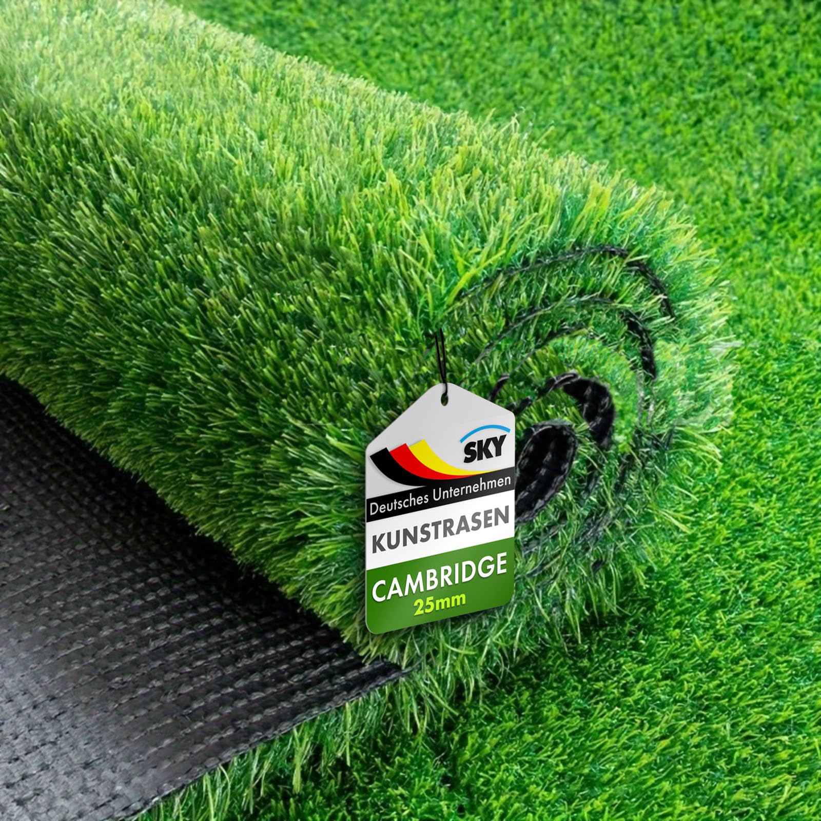 KARAT Sky kunstgras 100x300-25mm hoogte outdoor grastapijt per meter - grastapijt - rolgazon - kunstgras - gazon voor balkon & tuin gazon tapijtvloer voor buiten op maat, Cambridge