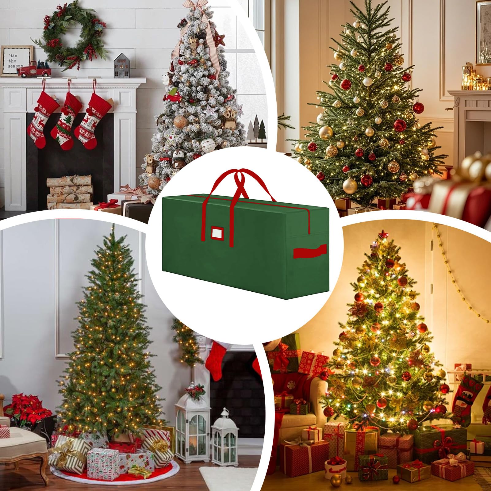 Aufbewahrungsbeutel Für Bäume - Wasserdicht Und Reißfest | Künstlicher Weihnachtsbaum Aufbewahrungstasche - Für Reisen, Küche, Schlafzimmer, Universität, Garage, Umzug, Packen und