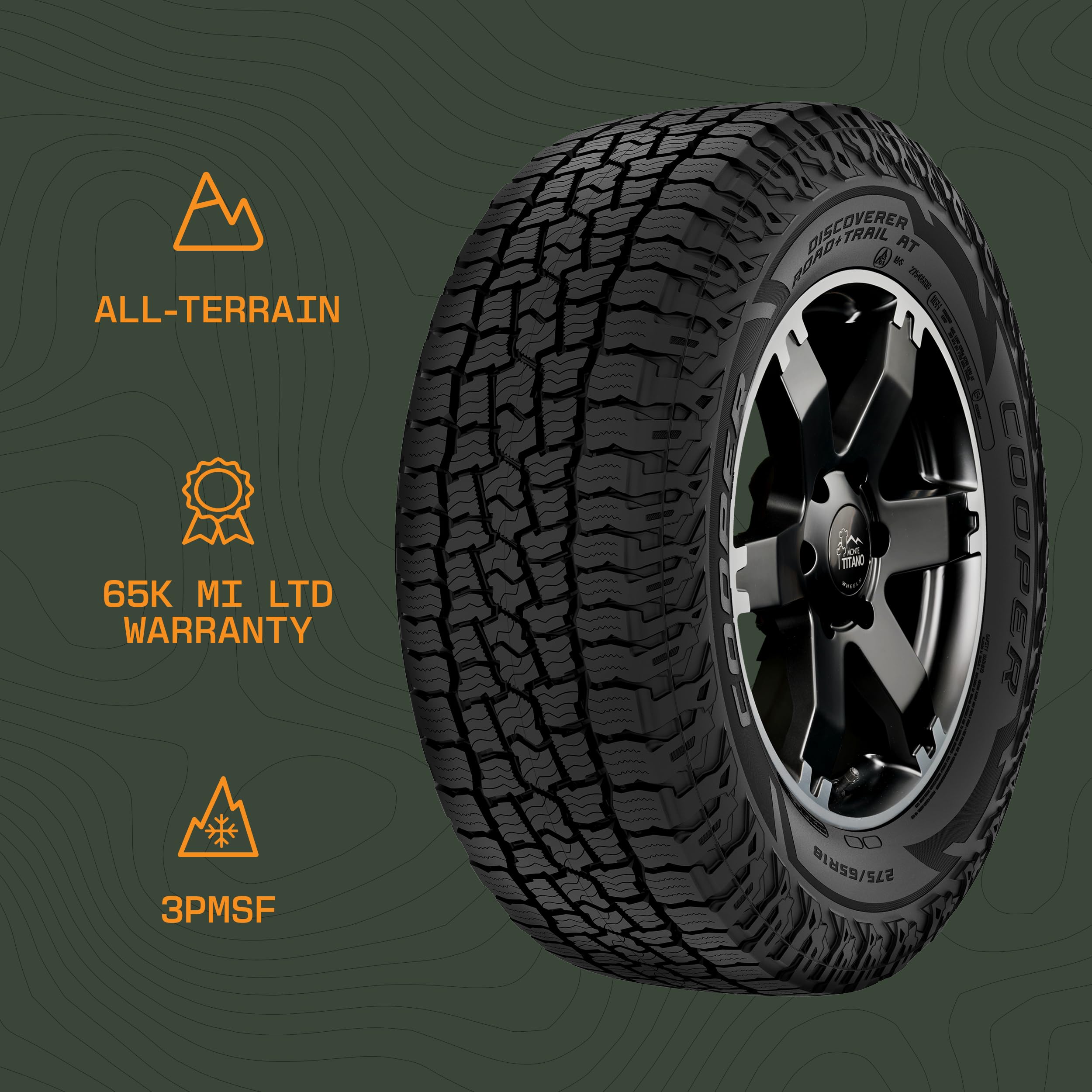 Amazon.com: Cooper Discoverer Road and Trail AT All-Terrain Tire