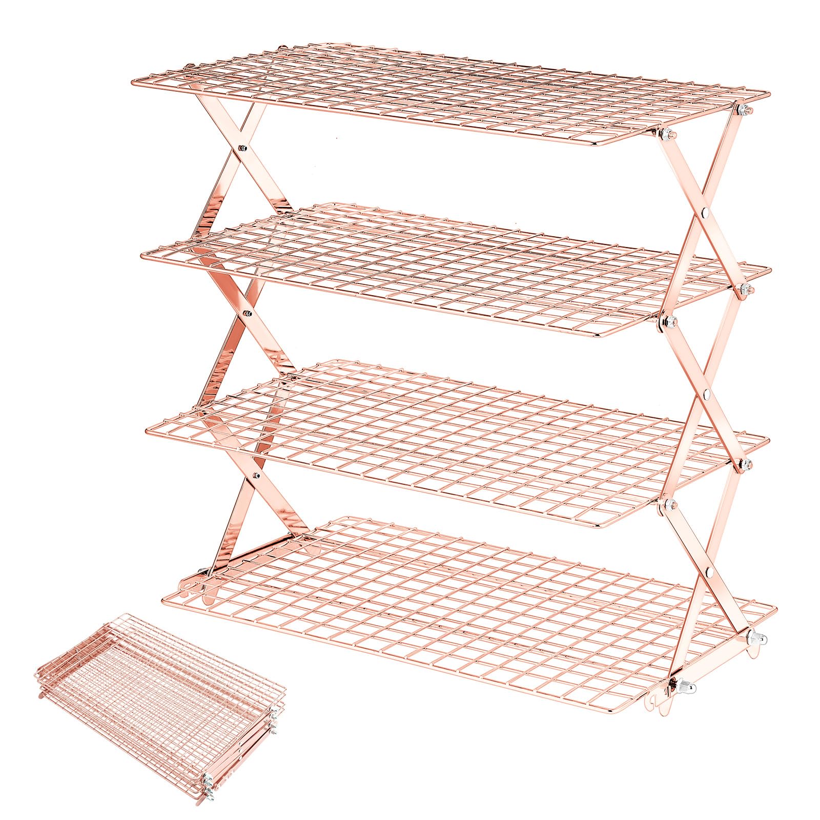 Grille de refroidissement pliable à 4 niveaux cadeaux pour cuisiner