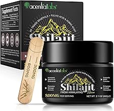 Shilajit Original Himalaya Bio, 60g Shilajit Resin Pures Himalaya Shilajit mit Fulvinsäure und 85+ Spurenelemente, Vegan & Ohne Zusätze, 800mg