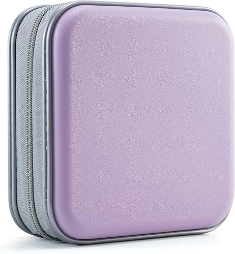 Miniatura 12 de UENTIP Funda para DVD, capacidad de 48 unidades, portátil, con cremallera, almacenamiento grande, cartera de CD, organizador de CD, viaje en casa