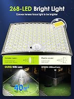 COOLNIGHT 268 LED Napelemes Mozgásérzékelős Kültéri Lámpa 2db Távirányítóval IP65 3