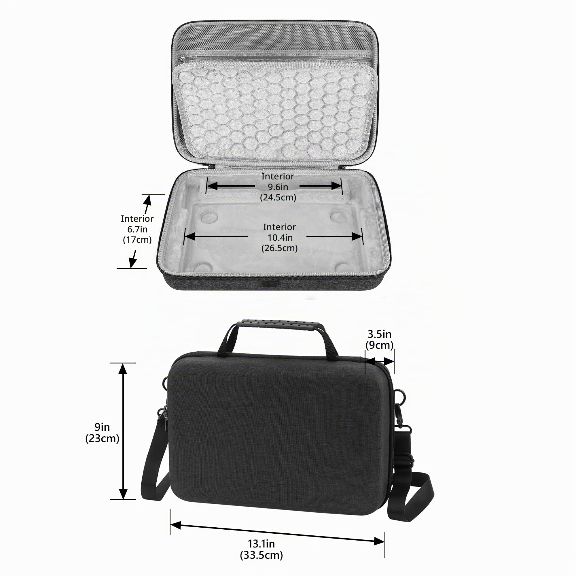 Geekria Funda de Transporte para Equipos de Streaming en Vivo, Compatible con YoloLiv YoloBox Extreme, Bolsa de Viaje portátil con Carcasa rígida EVA (Gris Oscuro)