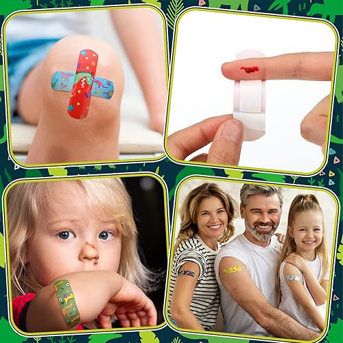 Miniatura 4 de 150 vendajes a granel para niños, 15 estilos, divertidos vendajes adhesivos para niños, vendajes flexibles de polietileno, vendajes de dibujos