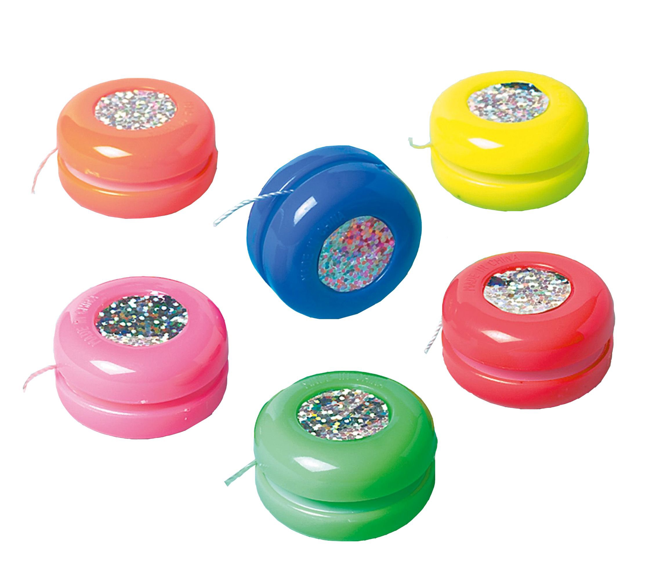 Amscan INT390227 Jo-Jos Disco, 12 sztuk, 3,5 x 3,5 x 1,5 cm, plastik, upominek, urodziny dziecka