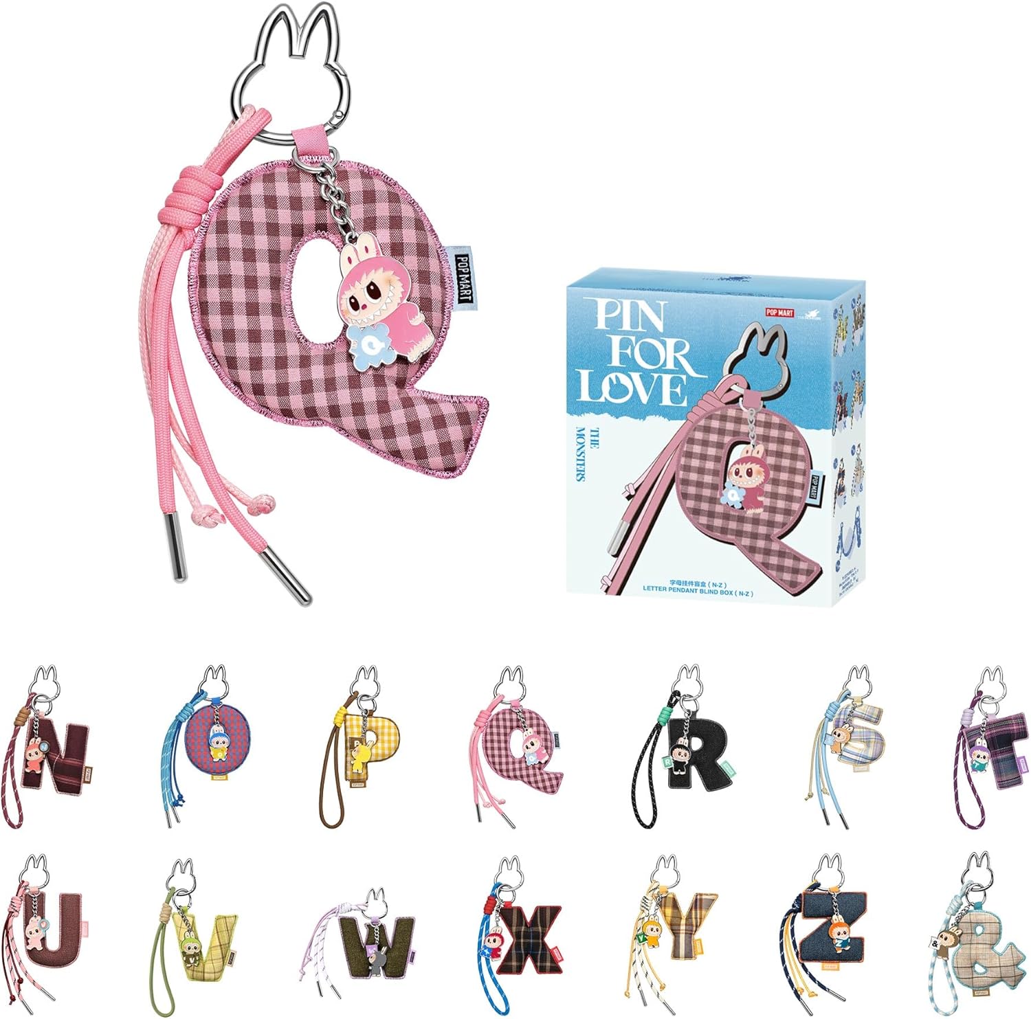 THE MONSTERS Pin for Love Series- Letter Pendant Blind Box (N-Z) Single Box