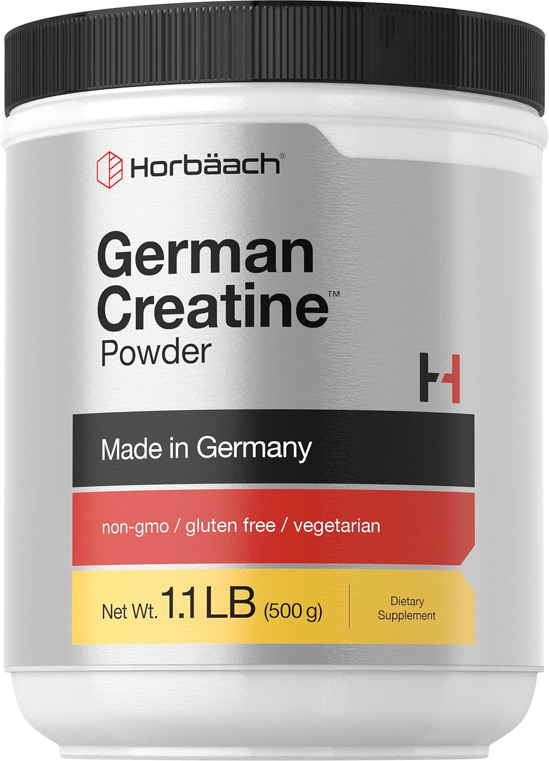 Horbäach German Creatine Powder 500g | Made in Germany with Creapure | Vegetarian, Non-GMO, and Gluten Free Dietary Supplement Horbäach German Creatine Powder 500g | Made in Germany with Creapure | Vegetarian, Non-GMO, and Gluten Free Dietary Supplement