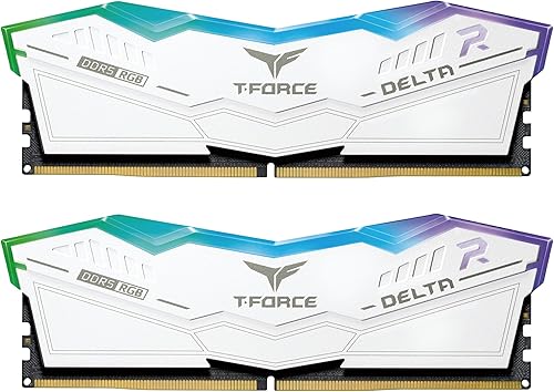 Miniatura 1 de TEAMGROUP T-Force Delta RGB DDR5 Ram 64 GB (2 x 32 GB) 6000 MHz PC5-48000 CL38 Intel XMP 3.0 y AMD Expo Módulo de memoria de escritorio compatible