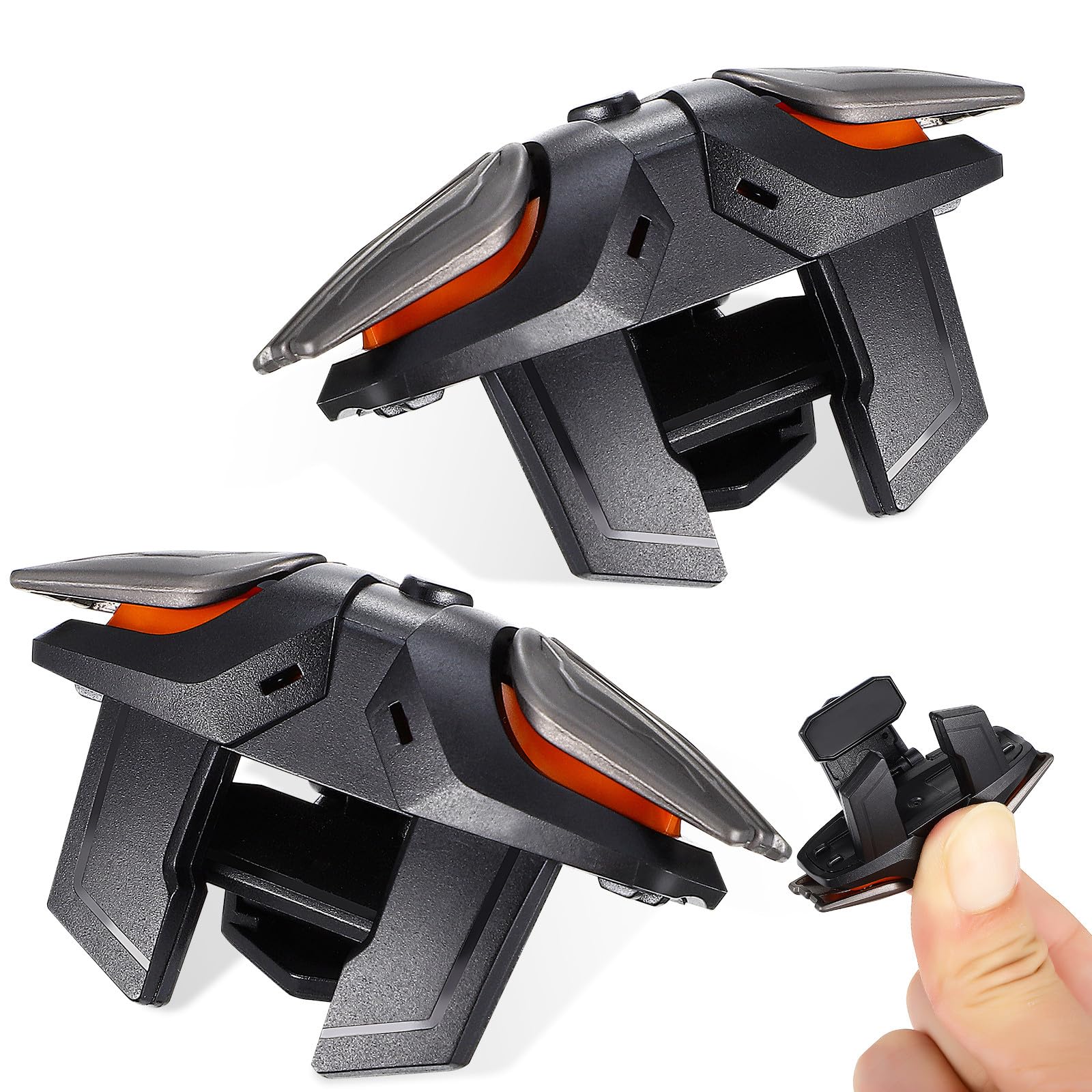 Gatuida Controller di Gioco Mobile Ergonomico in Abs con Guanti e Cavo di Ricarica, Set ad Alta Sensibilità per Smartphone e Giochi Mobili