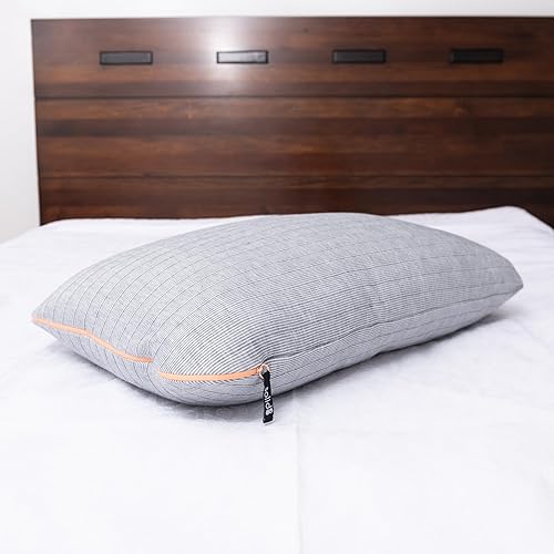 Miniatura 3 de Solid8 Arctic Touch - Almohada de enfriamiento alternativa de plumón de densidad suave estándarQueen, color gris