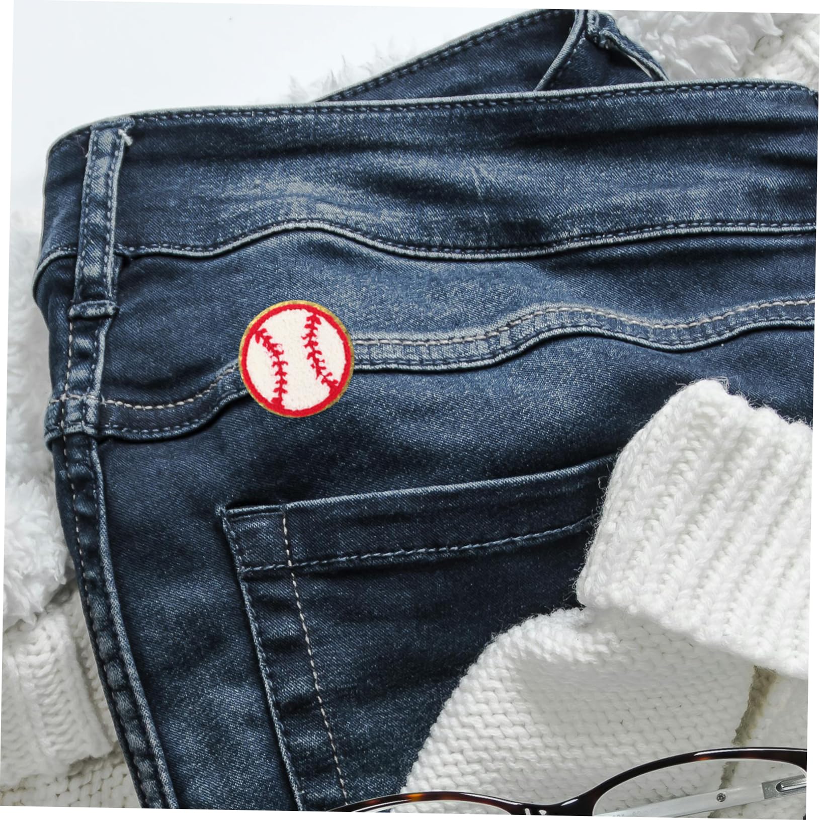 LIFKOME 75piezas Parches De Béisbol Para Ropa y Sombreros Parches Decorativos Resistentes Para Reparaciones y Embellecimiento De