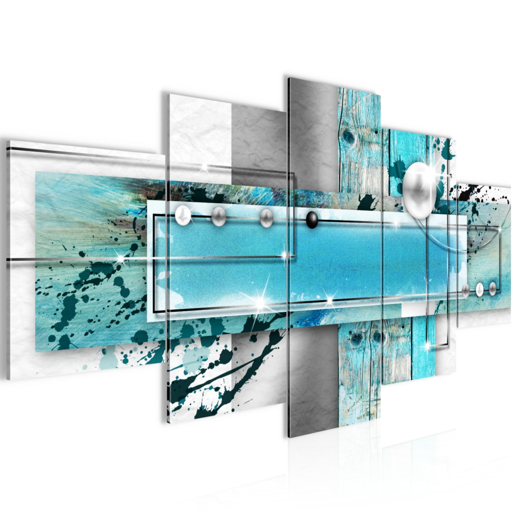 Tableau abstrait pour habiller un grand mur vide de salon