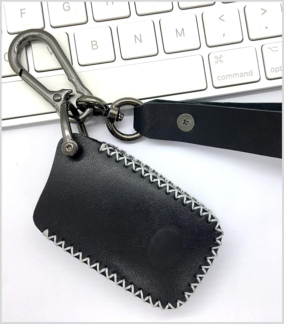 Genuine Leather Key Fob Cover & Key Chain for Lexus (2-4 Buttons, Keyless Go) - Protects Car Keys