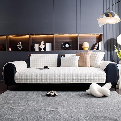 Miniatura 8 de Funda de sofá para mascotas, lavable, protector de sofá para perros con diseño antideslizante, funda para muebles apta para mascotas