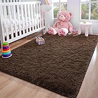 Vista 75 de Foxmas Alfombra Runner Suave para Dormitorio y Sala de Estar, 2x6 Pies Alfombras de Área Esponjosas Shag Alfombra de Cabecera para Habitación