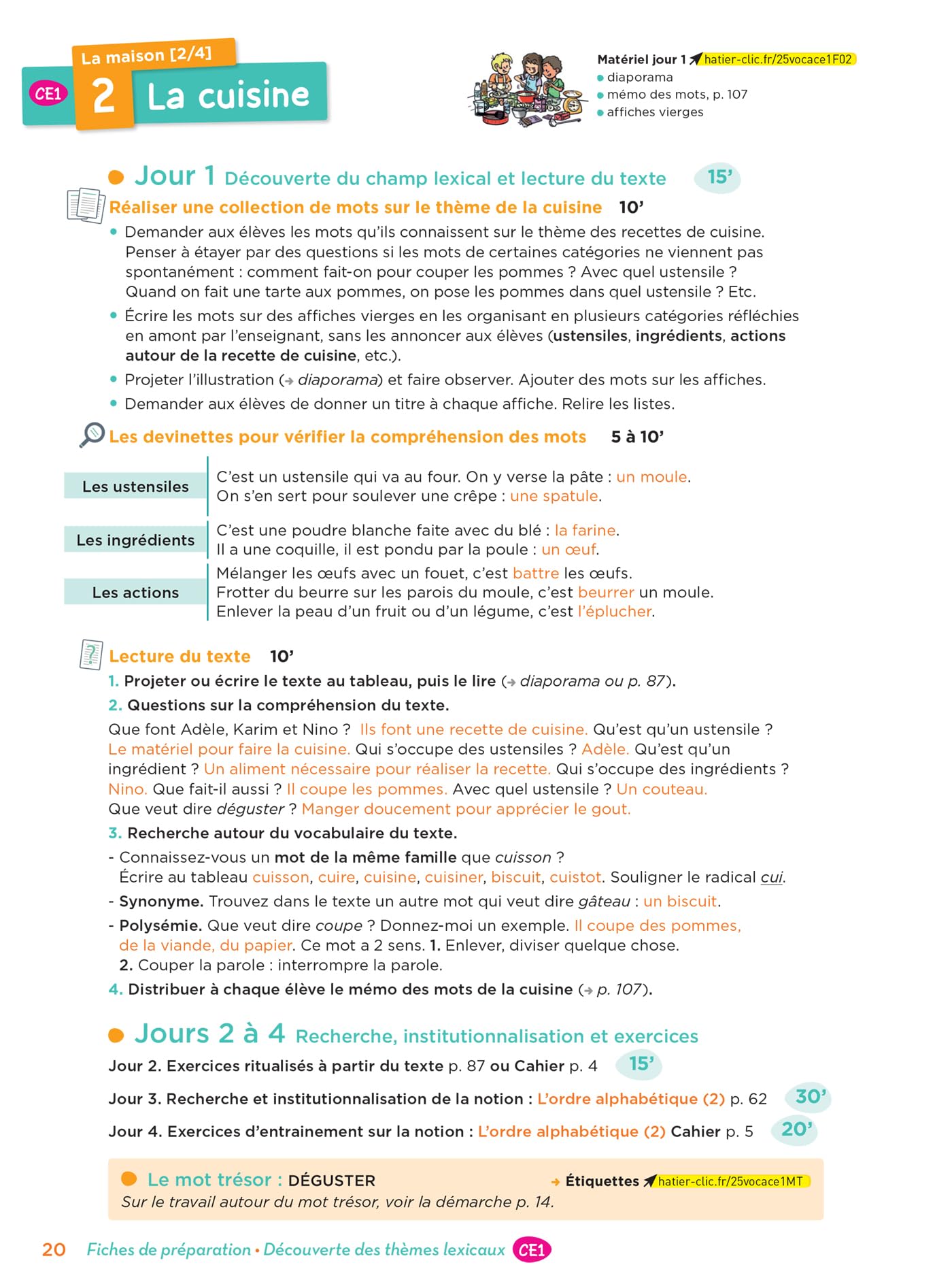 En route pour le vocabulaire ! CE - Ed. 2025 - Fichier de l'enseignant