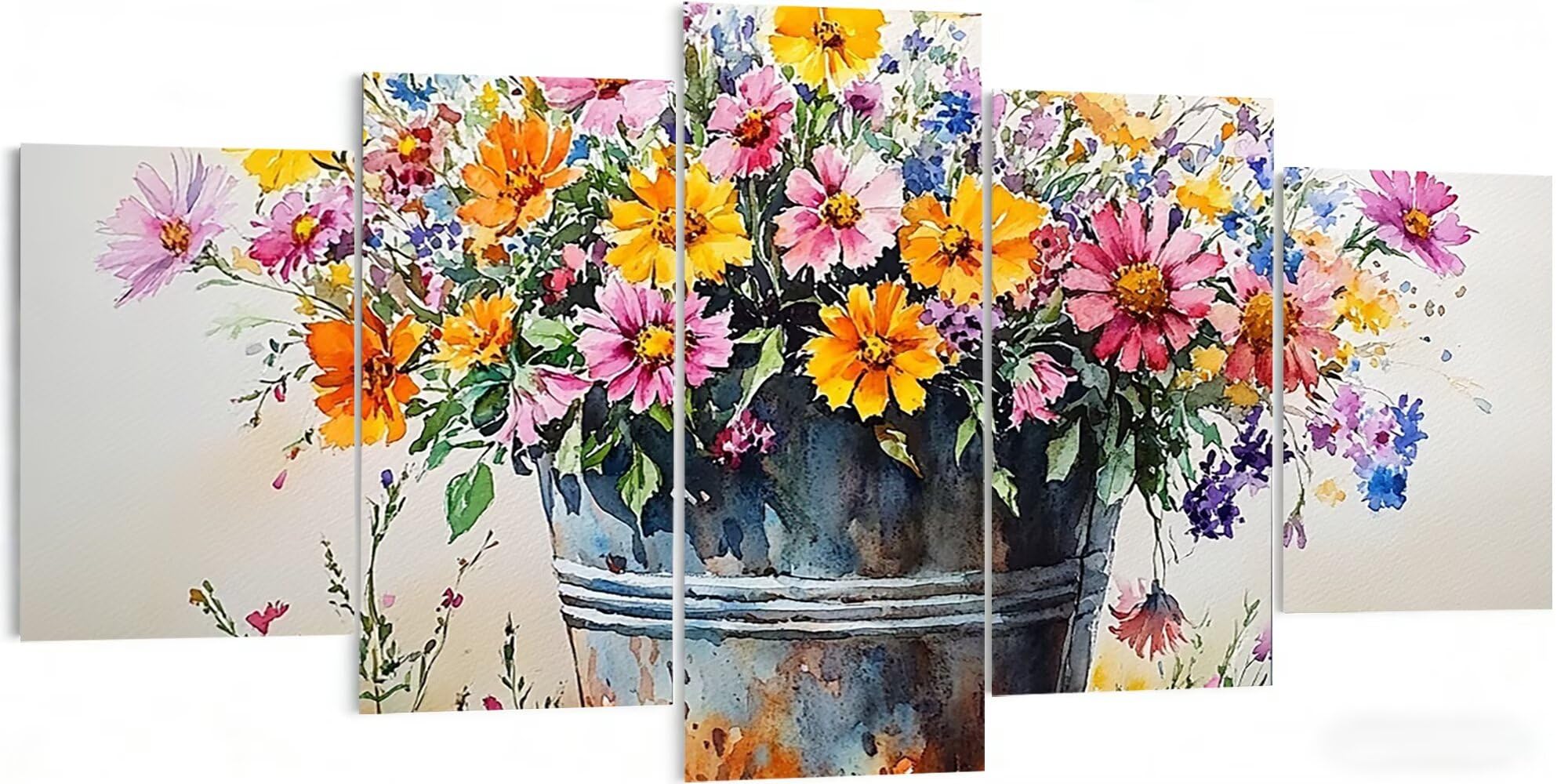 Duże zestawy do malowania diamentami dla dorosłych 100 x 60 cm, 5 sztuk kwiatów, diamentowe zestawy artystyczne, dla dorosłych, pełne wiercenie, malowanie, kwiaty, zestaw rzemieślniczy dla dzieci w