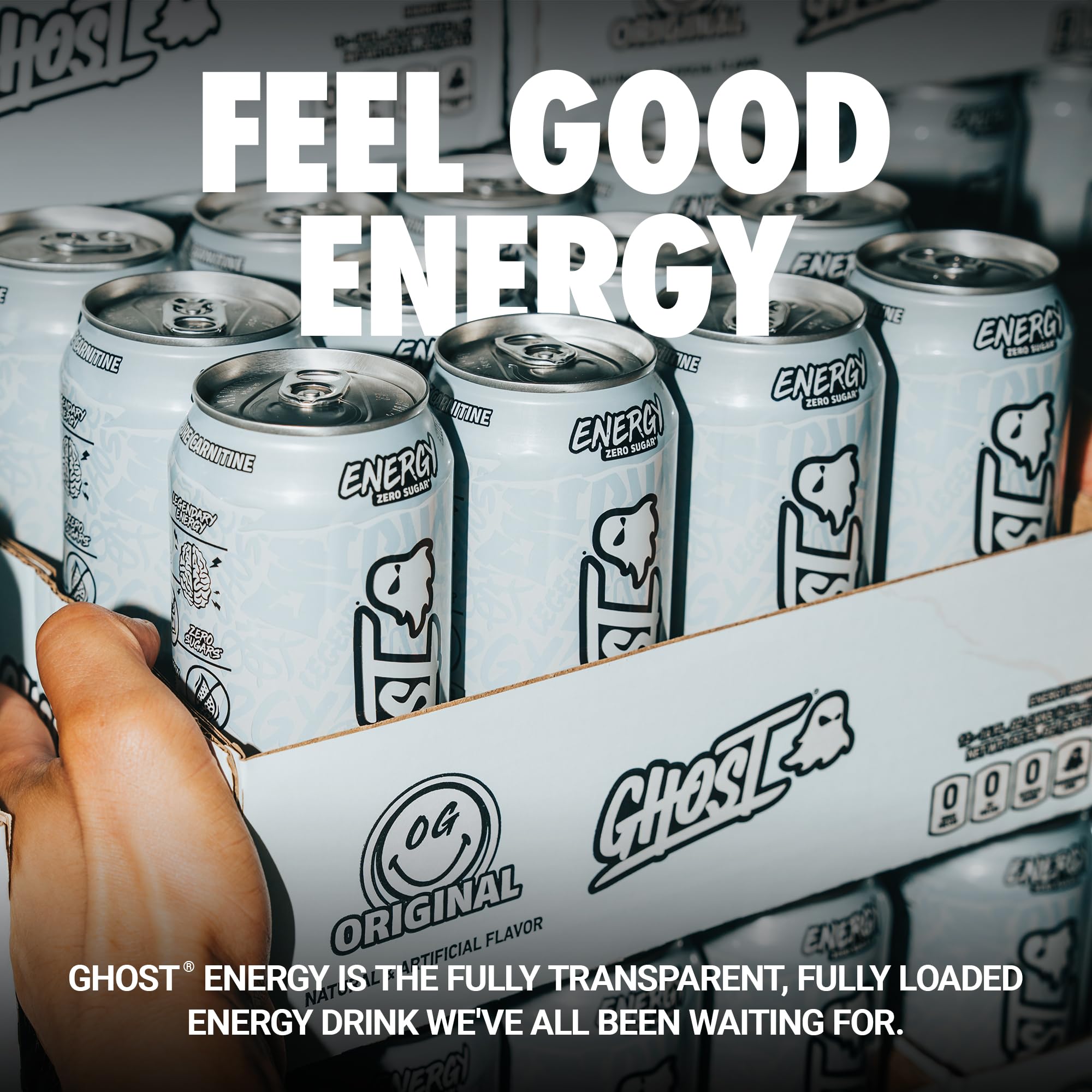 ghost l carnitine Amazon.com : GHOST Energy Drink - 12-Pack, Original, 16oz - Energy & Focus  & No Artificial Colors - 200mg of Natural Caffeine, L-Carnitine & Taurine