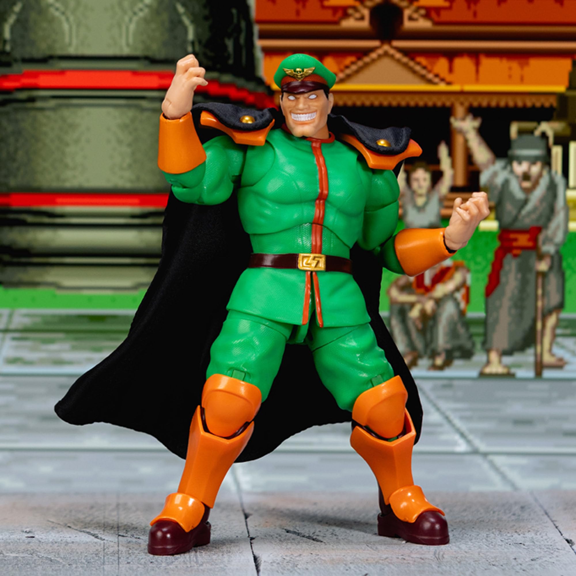 Jada Street Fighter II Bison Player 2 Deluxe, Limited Edition Next Level, Maßstab 1:12, 17 cm, austauschbares Zubehör, offizielles Lizenzprodukt (9336691314R00)
