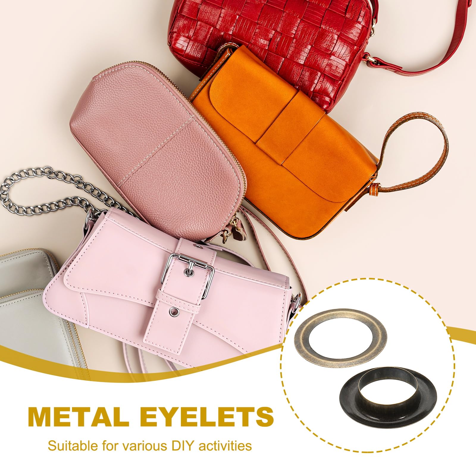 PATIKIL 12mm/1/2" Metal Eyelets - Image 4