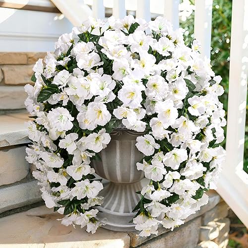 Ivydale Hibiscus Artificial Fake Hanging Flowers Plants for Outdoor Spring