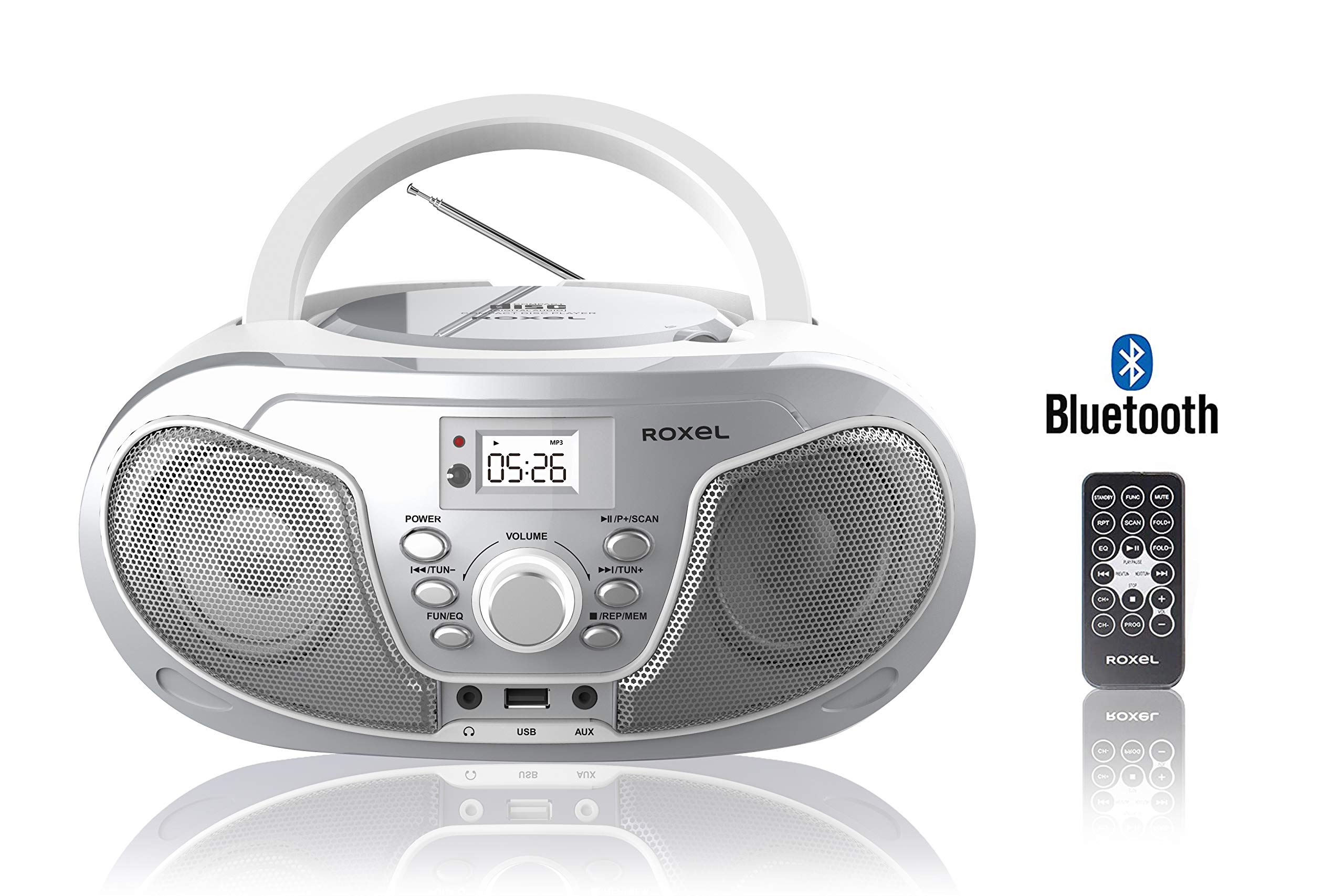 Buy Roxel RCDS70BT Portable Boombox CD Player with Bluetooth, Remote
