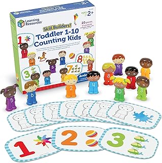 Learning Resources Enfants pour Compter de 1 à 10 Skill Builders, Petite enfance, Jouets éducatifs pour Les Enfants, activités Petite enfance, Jouets d’enseignement des Couleurs,à partir de 18 Mois