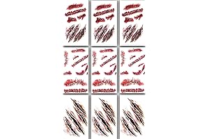9pcs Halloween Zombie Makeup Fake Scars and Cuts
