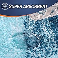 Vista 48 de OLANLY Juego de 2 alfombras de baño de 2 piezas, alfombras de baño de microfibra suave y absorbente y alfombra de inodoro con contorno