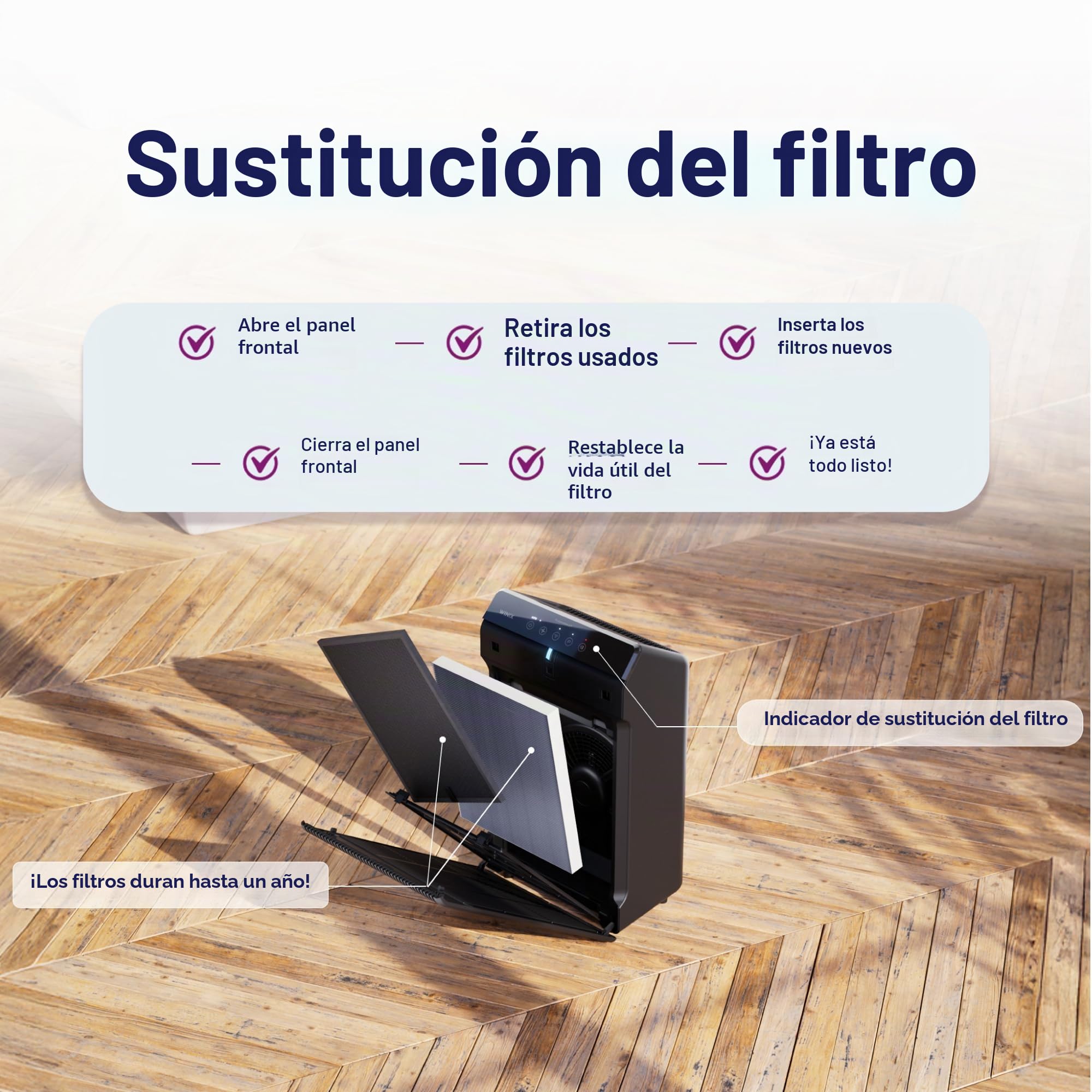 WINIX Filtro H para purificador de aire WINIX ZERO S y WINIX 2020EU