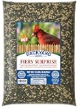 CountryMax Backyard Seeds Fiery Surprise Spicy Bird Seed Blend – Hot Cayenne Pepper Bird Seed – Squirrel Resistant Wild Bird Food (14 Pounds)
