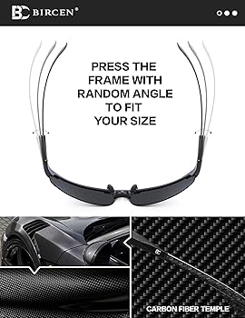 BRLCRS フルスーツ ブラック ネオプレン　バレルクルーズ　サンコー社 BIRCEN Polarized Carbon-Fiber Sunglasses for Men: Ultralight