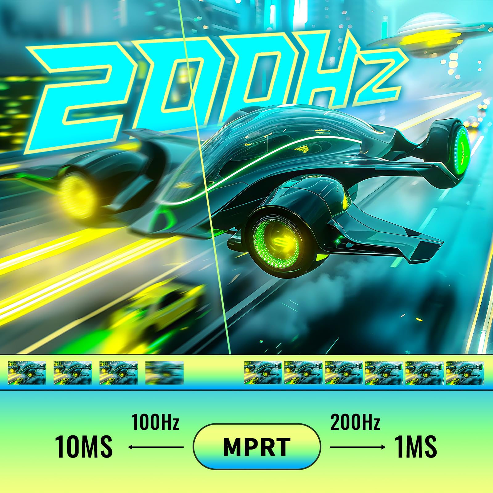 Minifire 24インチゲーミングモニター 200Hz 1ms応答 FHD 非光沢 FastIPSパネル FreeSync FHD HDR10 DC1-P380% sRGB110% 角度調整 目に優しい VESA対応 HDMI+DP搭載 5年保証 スピーカー内蔵(HDMIケーブル付き-MFG24F4-200） - 4