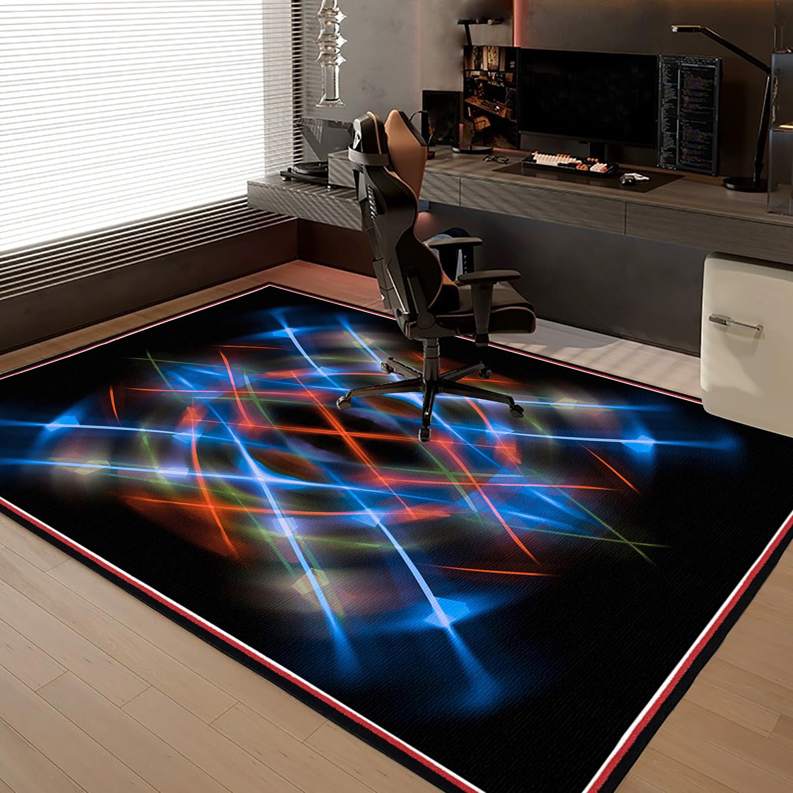 Tappeto per Gaming Tappeto Sedia Ufficio Antigraffio Tappeto Salvapavimento Tappetino Protettivo Resistente per Pavimenti Duri Ufficio protettore del pavimento Protezione Parquet 200 x 230 cm