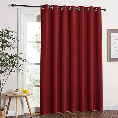 NICETOWN 100% Blackout Curtains with Black Liners, Thermal Insulated Full Blackout 2-Layer Lined Drapes, Energy Efficiency Window Draperies for Bedroom (Moroccan Blue, 2 Panels, 52" W by 63" L)
