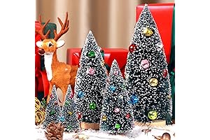 EIMMBD Mini Christmas Bottle Brush Trees Decorations