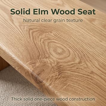 Wooden Bench Indoor,Dining Table Bench Seat,Hallway Shoe Bench,Kitchen Benches,Solid Wood Bench,Durable and Stable,Small Rustic Decorative Long Bench,for End of Bed,Living Room,Lounge(100x26x45cm)
