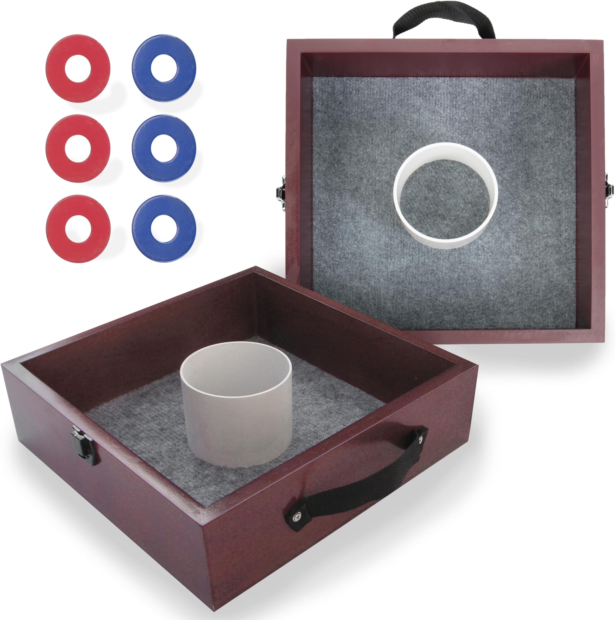 Triumph SportsTriumph Tournament Outdoor Washer Toss Game Includes 6 Steel Washers and Easily Transportable