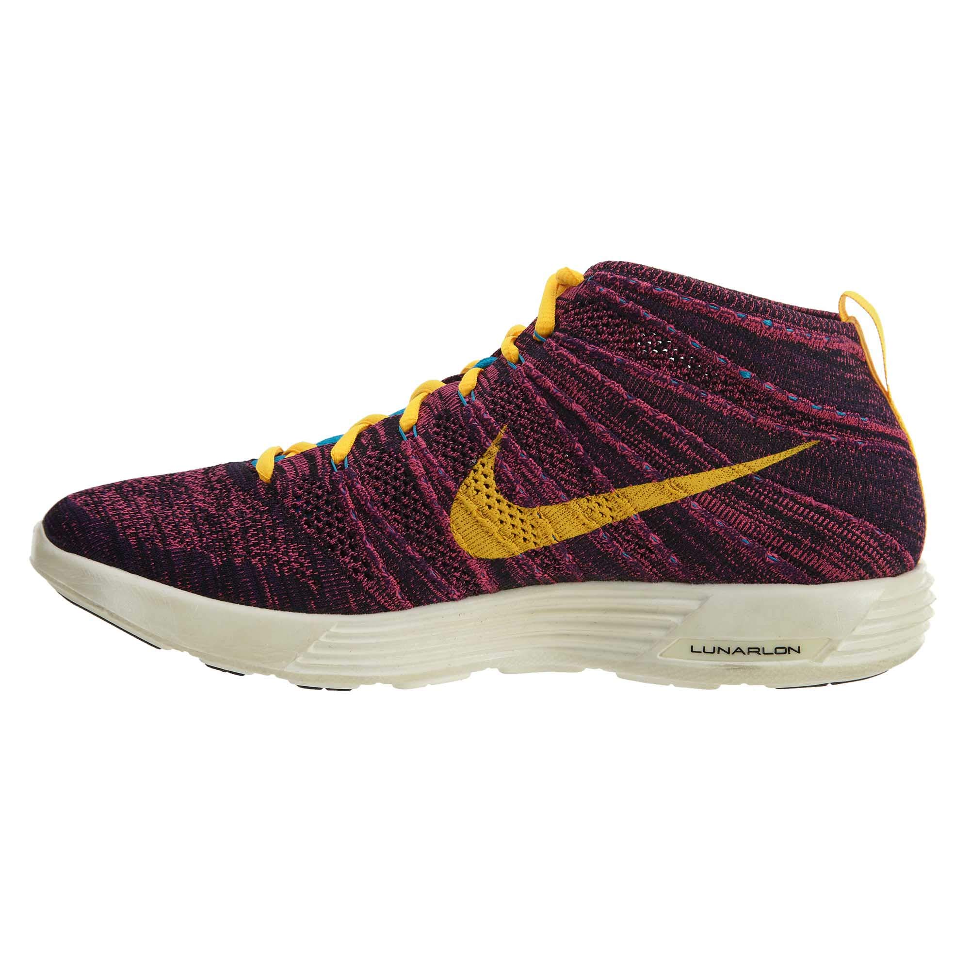 Nike Lunar Flyknit Chukka Black Laser Orange Purple Desertcart
